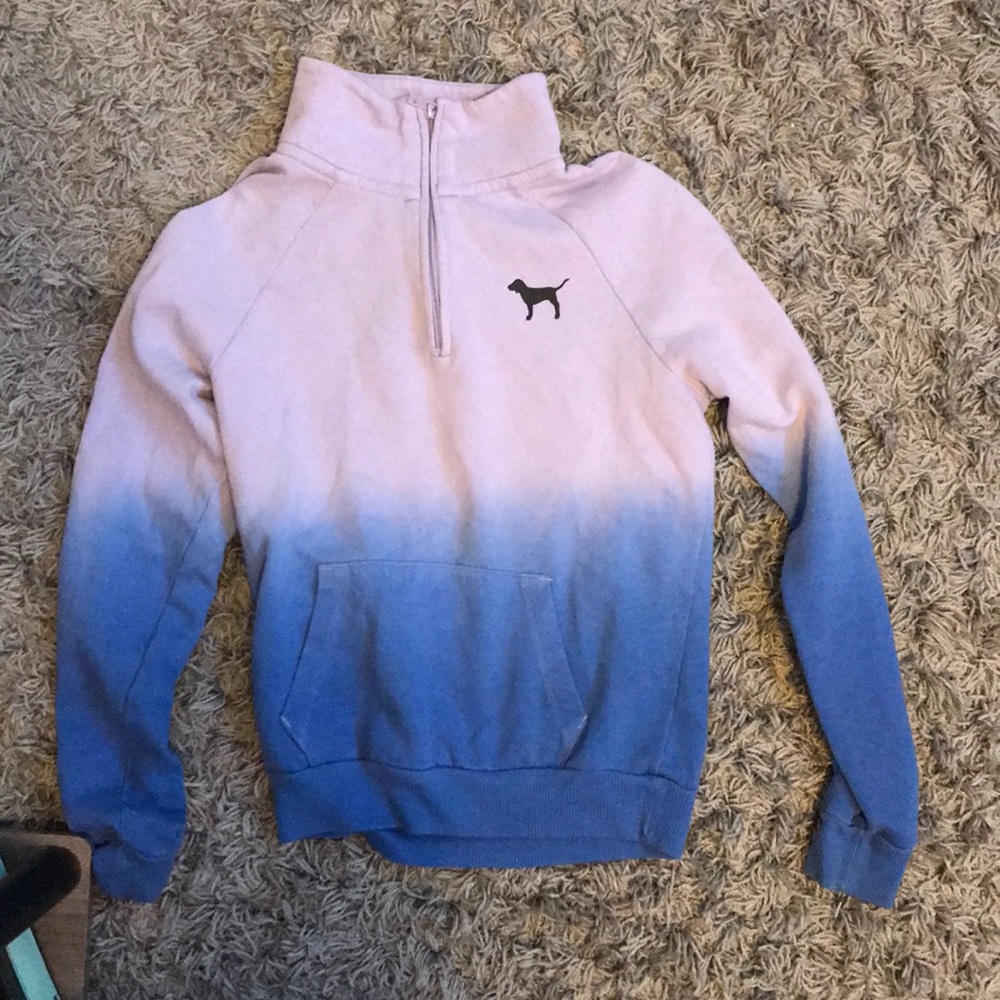 PINK purple ombré half zip!